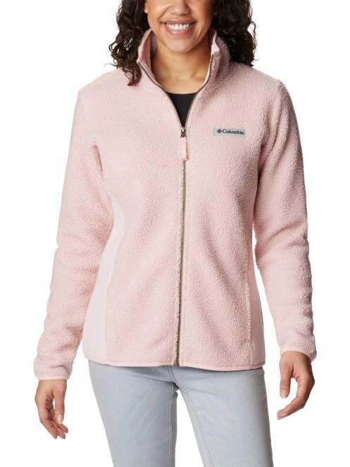 Columbia Panorama Full Zip női polár pulóver rózsaszín színben 2