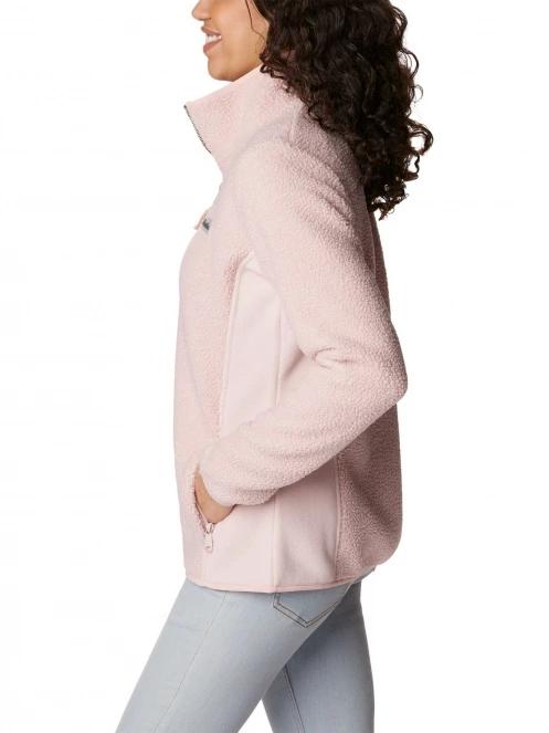 Columbia Panorama Full Zip női polár pulóver rózsaszín színben 3