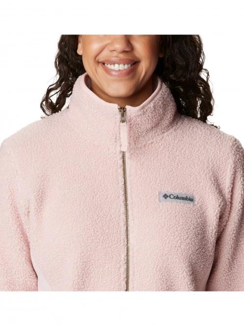 Columbia Panorama Full Zip női polár pulóver rózsaszín színben 7