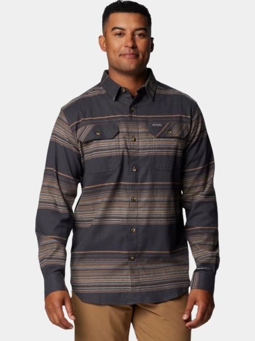 Columbia Flare Gun Stretch Flannel férfi hosszú ujjú ing szürke színben 2