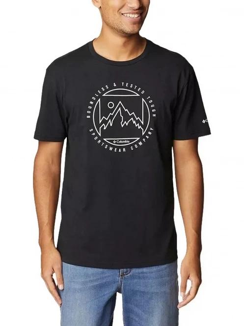 Columbia M Rapid Ridge Graphic Tee férfi rövid ujjú póló fekete színben 2