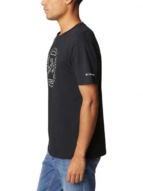 Columbia M Rapid Ridge Graphic Tee férfi rövid ujjú póló fekete színben 3