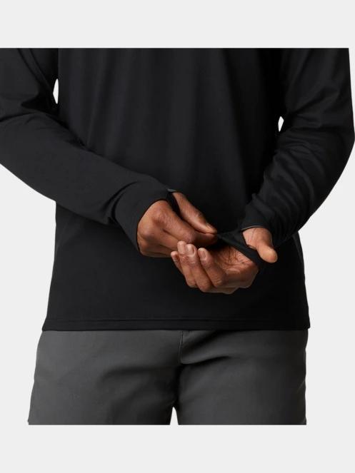 Columbia Tech Trail Long Sleeve Crew II férfi hosszú ujjú sport póló fekete színben 6