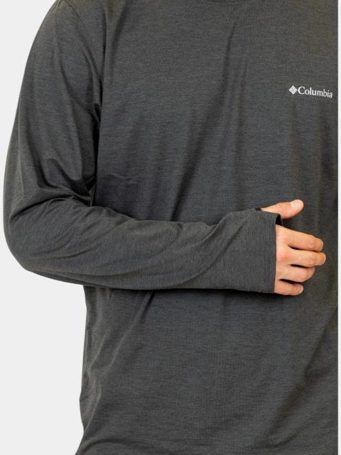 Columbia Tech Trail Long Sleeve Crew II férfi hosszú ujjú sport póló szürke színben 7