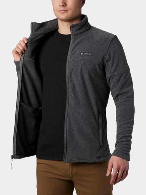 Columbia Basin Trail III Full Zip férfi polár pulóver szürke színben 5