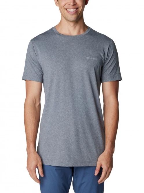 Columbia Tech Trail Graphic Tee férfi rövid ujjú sport póló szürke színben 2