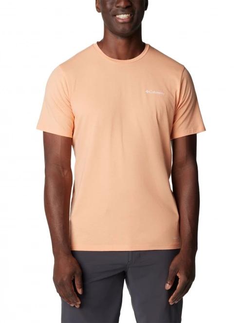Columbia Men's Sun Trek Short Sleeve Tee férfi rövid ujjú sport póló rózsaszín színben 2