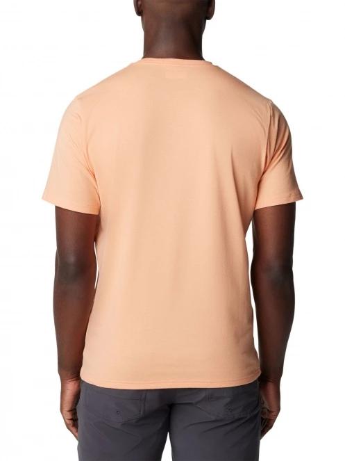 Columbia Men's Sun Trek Short Sleeve Tee férfi rövid ujjú sport póló rózsaszín színben 4