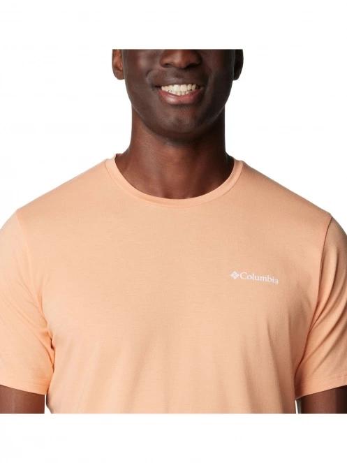 Columbia Men's Sun Trek Short Sleeve Tee férfi rövid ujjú sport póló rózsaszín színben 6