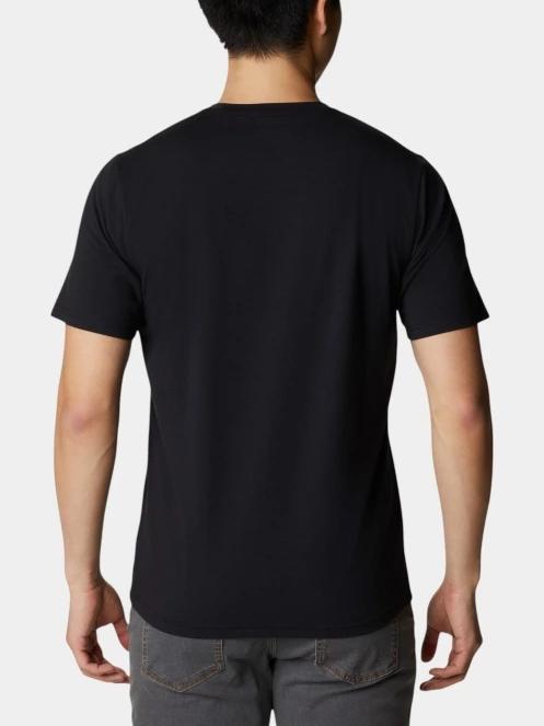 Columbia Men's Sun Trek Short Sleeve Tee férfi rövid ujjú sport póló fekete színben 4