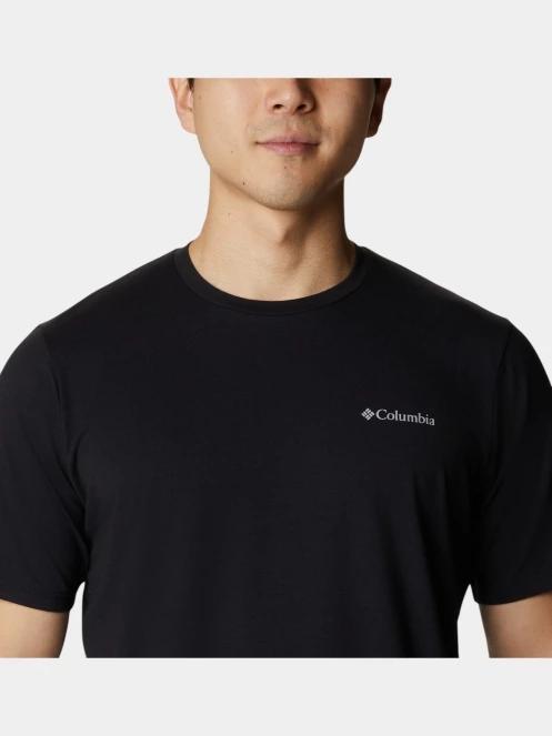 Columbia Men's Sun Trek Short Sleeve Tee férfi rövid ujjú sport póló fekete színben 6