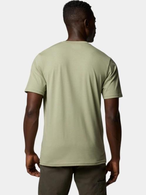 Columbia Men's Sun Trek Short Sleeve Tee férfi rövid ujjú sport póló zöld színben 4