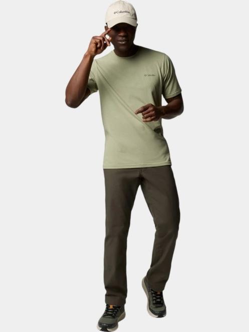 Columbia Men's Sun Trek Short Sleeve Tee férfi rövid ujjú sport póló zöld színben 5