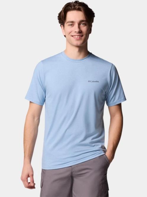 Columbia Men's Sun Trek Short Sleeve Tee férfi rövid ujjú sport póló kék színben 2