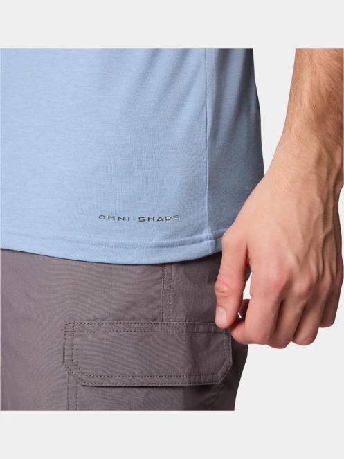Columbia Men's Sun Trek Short Sleeve Tee férfi rövid ujjú sport póló kék színben 5