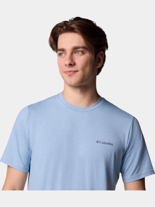 Columbia Men's Sun Trek Short Sleeve Tee férfi rövid ujjú sport póló kék színben 6