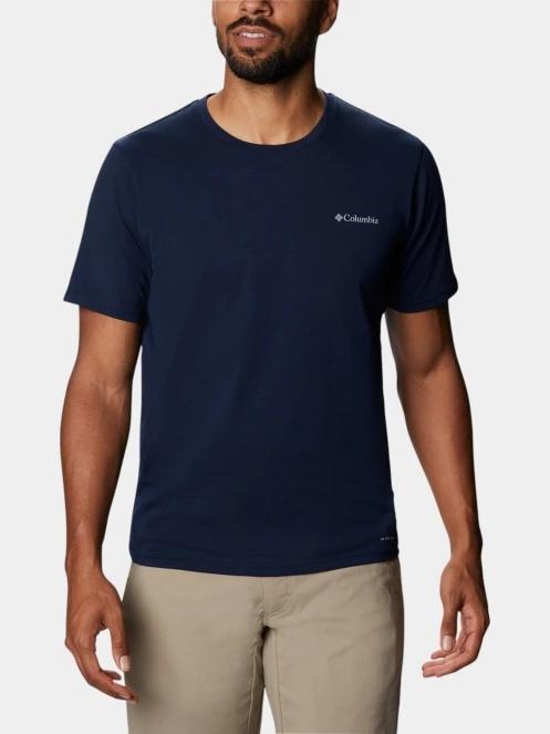 Columbia Men's Sun Trek Short Sleeve Tee férfi rövid ujjú sport póló kék színben 2