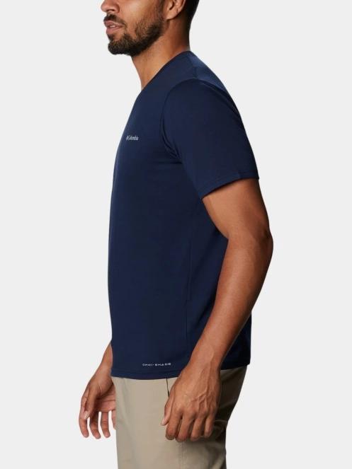 Columbia Men's Sun Trek Short Sleeve Tee férfi rövid ujjú sport póló kék színben 3