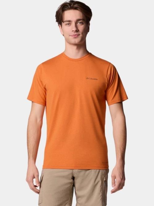 Columbia Men's Sun Trek Short Sleeve Tee férfi rövid ujjú sport póló piros színben 2