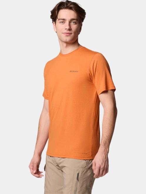 Columbia Men's Sun Trek Short Sleeve Tee férfi rövid ujjú sport póló piros színben 3