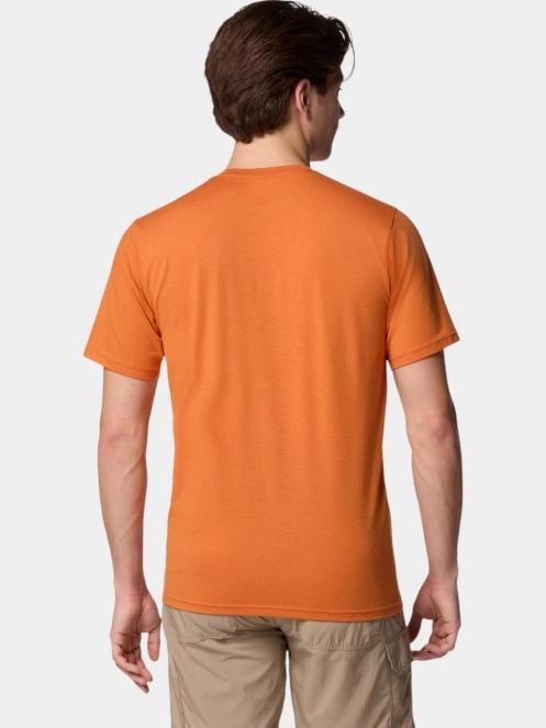 Columbia Men's Sun Trek Short Sleeve Tee férfi rövid ujjú sport póló piros színben 4