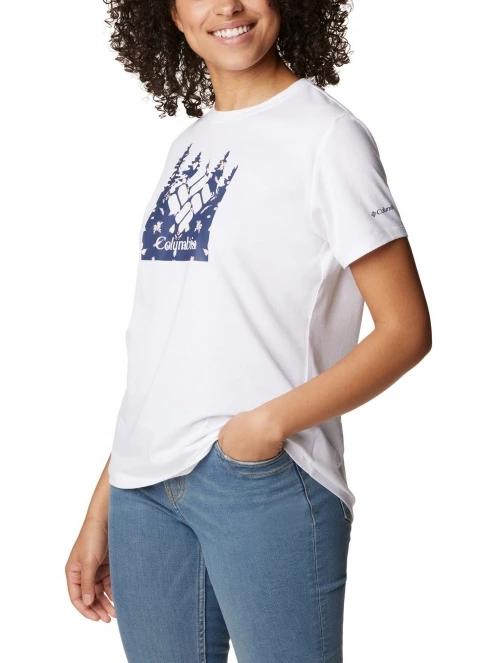 Columbia Sun Trek Short Sleeve Graphic Tee női rövid ujjú sport póló fehér színben 5