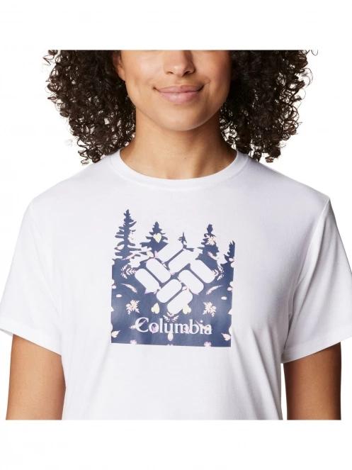 Columbia Sun Trek Short Sleeve Graphic Tee női rövid ujjú sport póló fehér színben 6