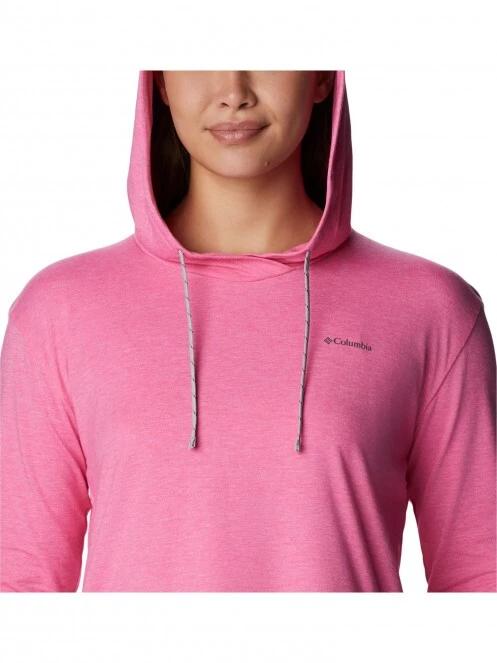 Columbia Sun Trek Hooded Pullover női kapucnis pulóver magenta színben 5