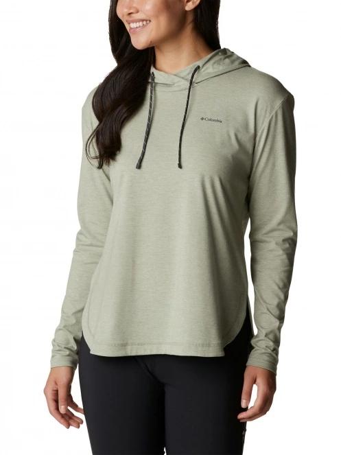 Columbia Sun Trek Hooded Pullover női kapucnis pulóver zöld színben 2
