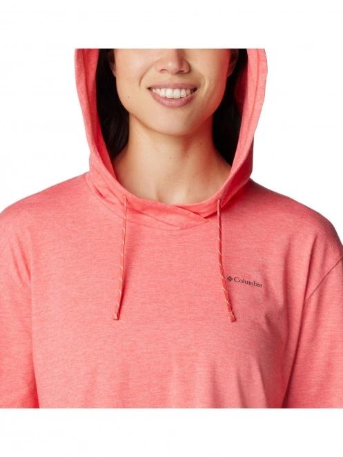 Columbia Sun Trek Hooded Pullover női kapucnis pulóver piros színben 6