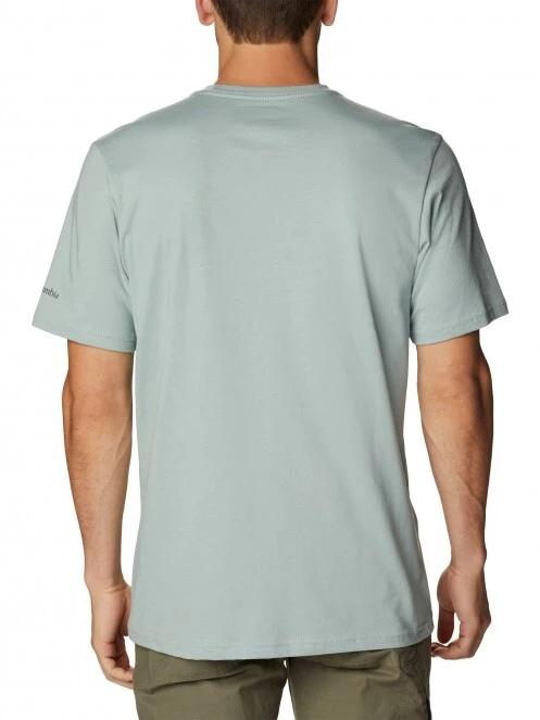 Columbia Path Lake Graphic Tee II férfi rövid ujjú póló szürke színben 4