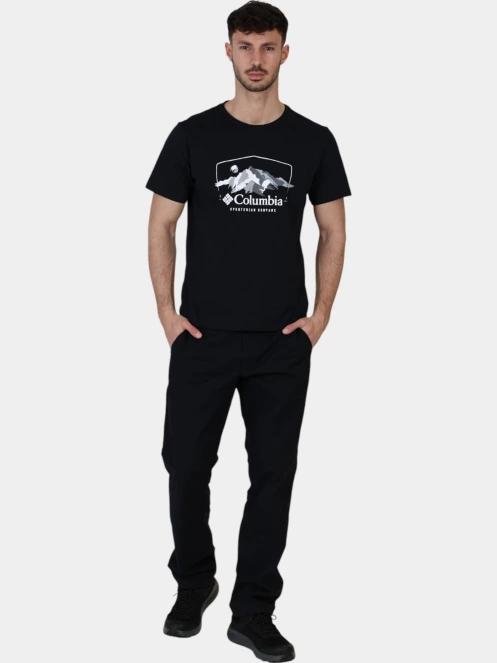 Columbia Path Lake Graphic Tee II férfi rövid ujjú póló fekete színben 6