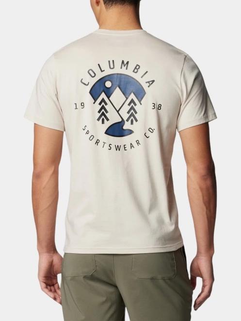 Columbia Rapid Ridge Back Graphic Tee II férfi rövid ujjú póló homok színben 4