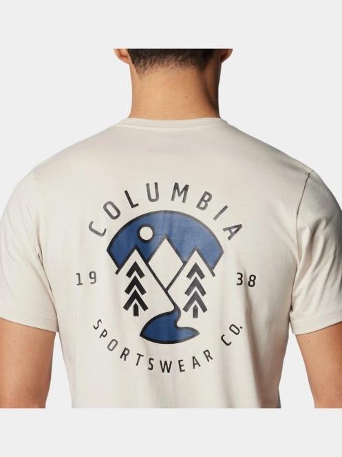 Columbia Rapid Ridge Back Graphic Tee II férfi rövid ujjú póló homok színben 6