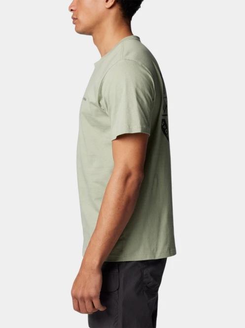 Columbia Rapid Ridge Back Graphic Tee II férfi rövid ujjú póló zöld színben 3