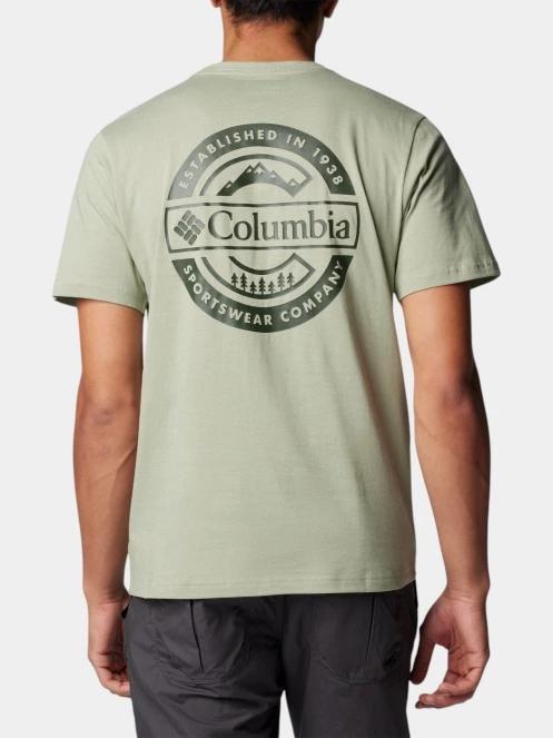 Columbia Rapid Ridge Back Graphic Tee II férfi rövid ujjú póló zöld színben 4