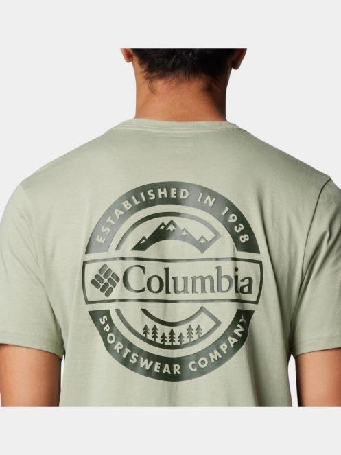 Columbia Rapid Ridge Back Graphic Tee II férfi rövid ujjú póló zöld színben 6