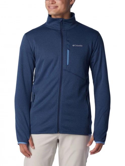 Columbia Park View Fleece Full Zip férfi polár pulóver kék színben 2