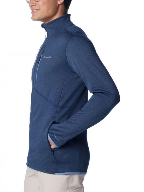 Columbia Park View Fleece Full Zip férfi polár pulóver kék színben 3