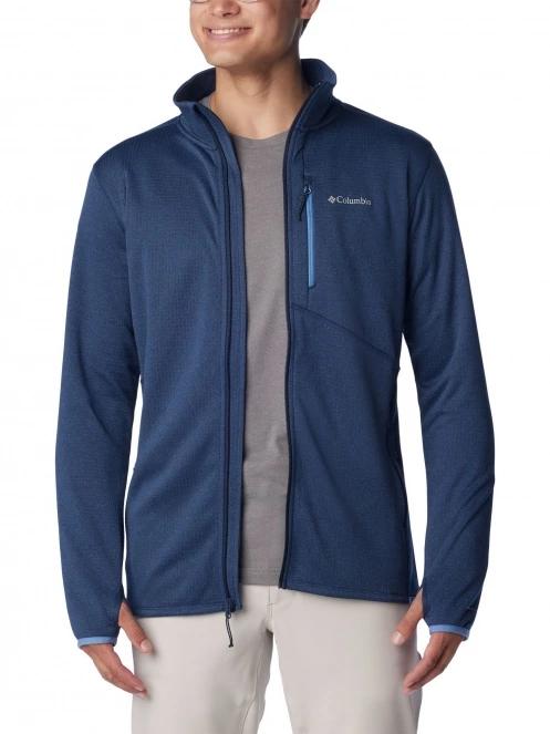 Columbia Park View Fleece Full Zip férfi polár pulóver kék színben 5