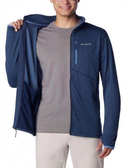 Columbia Park View Fleece Full Zip férfi polár pulóver kék színben 6