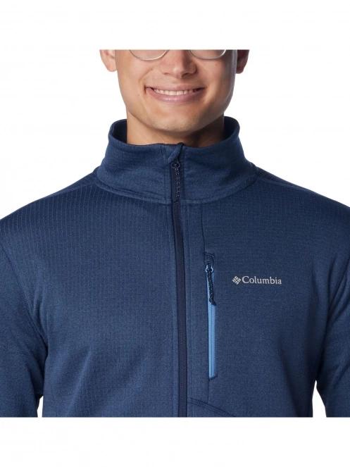 Columbia Park View Fleece Full Zip férfi polár pulóver kék színben 7