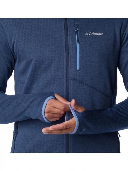 Columbia Park View Fleece Full Zip férfi polár pulóver kék színben 8