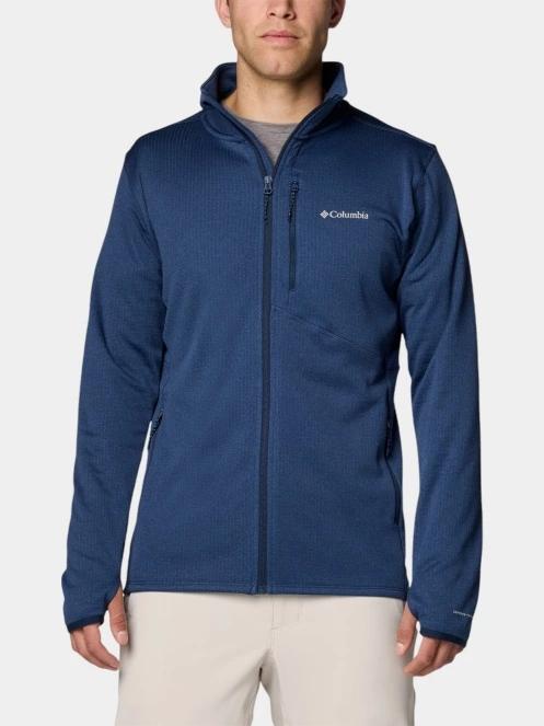 Columbia Park VIew Fleece Full Zip férfi polár pulóver kék színben 2