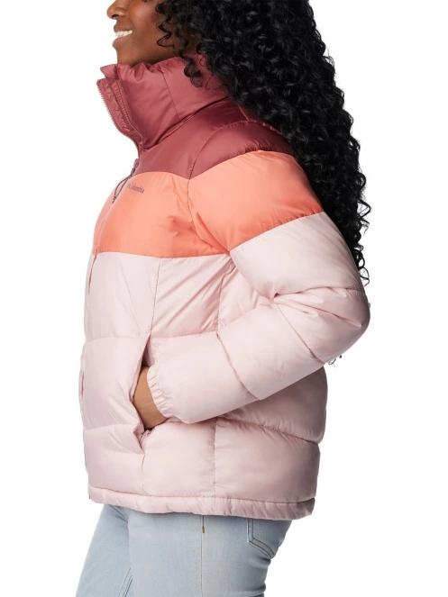Columbia Puffect Color Blocked Jacket női utcai kabát rózsaszín színben 3