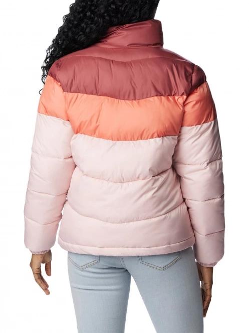Columbia Puffect Color Blocked Jacket női utcai kabát rózsaszín színben 4