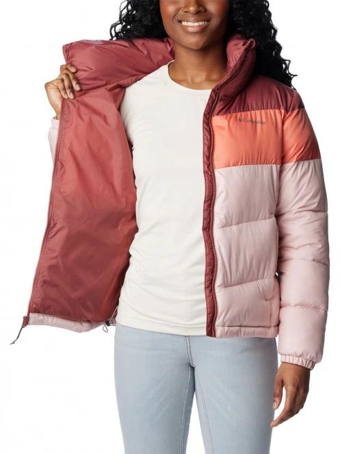 Columbia Puffect Color Blocked Jacket női utcai kabát rózsaszín színben 6