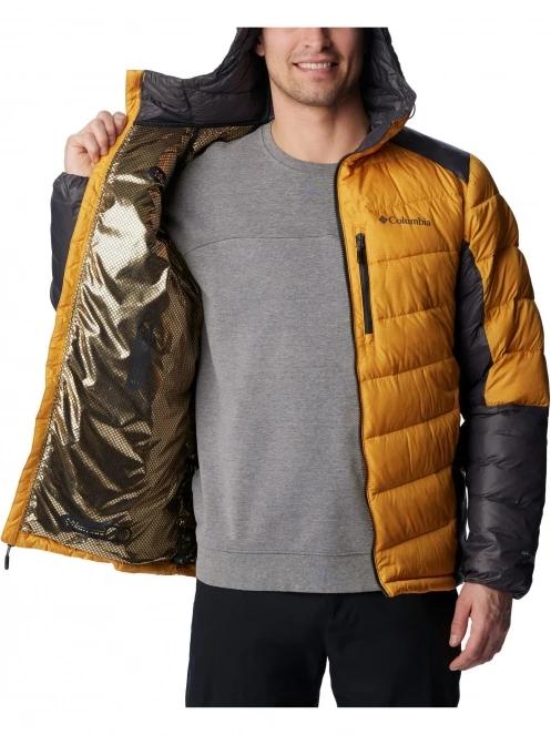 Columbia Labyrinth Loop Hooded Jacket férfi utcai kabát sárga színben 5