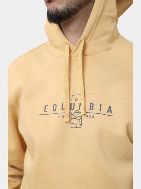 Columbia Columbia Trek Hoodie férfi kapucnis pulóver sárga színben 4