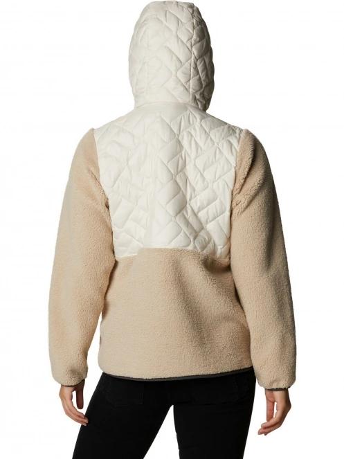 Columbia Sweet View Fleece Hooded Pullover női polár pulóver homok színben 4